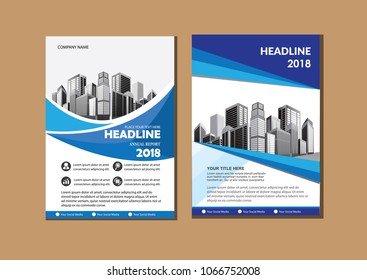 Business abstract vector template. Brochure design, cover modern layout, annual report, poster, flyer in A4 with colorful triangles, geometric shapes for tech, science, market with light background