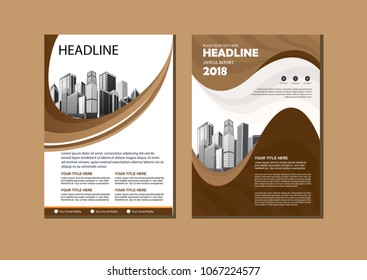 Business abstract vector template. Brochure design, cover modern layout, annual report, poster, flyer in A4 with colourful triangles, geometric shapes for tech, science, market with light background