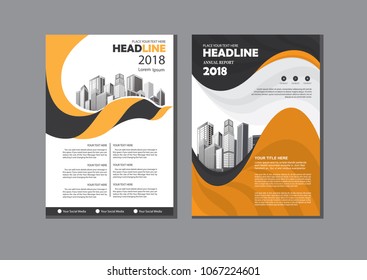 Business abstract vector template. Brochure design, cover modern layout, annual report, poster, flyer in A4 with colourful triangles, geometric shapes for tech, science, market with light background