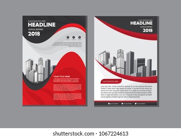 Business abstract vector template. Brochure design, cover modern layout, annual report, poster, flyer in A4 with colourful triangles, geometric shapes for tech, science, market with light background