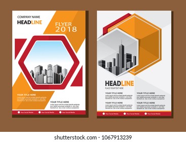 business abstract vector template. Brochure design, cover modern layout, annual report, poster, flyer in A4 with colorful triangles, geometric shapes for tech, science, market with light background
