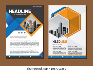 business abstract vector template. Brochure design, cover modern layout, annual report, poster, flyer in A4 with colorful triangles, geometric shapes for tech, science, market with light background
