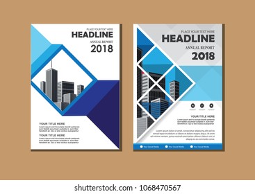 Business abstract vector template. Brochure design, cover modern layout, annual report, poster, flyer in A4 with colorful triangles, geometric shapes for tech, science, market with light background