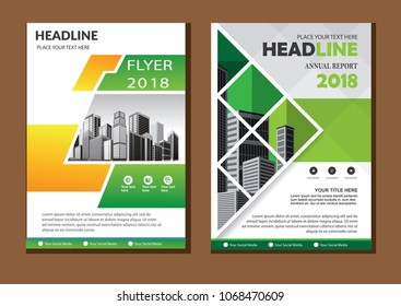 Business abstract vector template. Brochure design, cover modern layout, annual report, poster, flyer in A4 with colorful triangles, geometric shapes for tech, science, market with light background