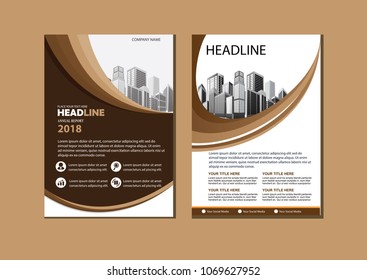 Business abstract vector template. Brochure design, cover modern layout, annual report, poster, flyer in A4 with colorful triangles, geometric shapes for tech, science, market with light background