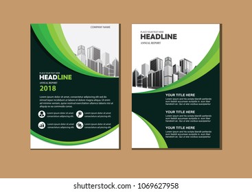 Business abstract vector template. Brochure design, cover modern layout, annual report, poster, flyer in A4 with colorful triangles, geometric shapes for tech, science, market with light background