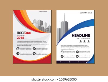 Business abstract vector template. Brochure design, cover modern layout, annual report, poster, flyer in A4 with colorful triangles, geometric shapes for tech, science, market with light background