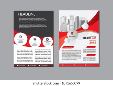 Business abstract vector template. Brochure design, cover modern layout, annual report, poster, flyer in A4 with colorful triangles, geometric shapes for tech, science, market with light background