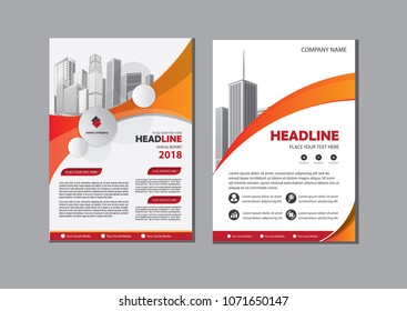 Business abstract vector template. Brochure design, cover modern layout, annual report, poster, flyer in A4 with colorful triangles, geometric shapes for tech, science, market with light background