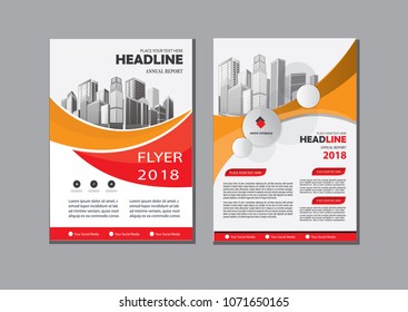 Business abstract vector template. Brochure design, cover modern layout, annual report, poster, flyer in A4 with colorful triangles, geometric shapes for tech, science, market with light background