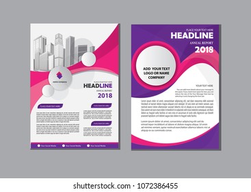 Business abstract vector template. Brochure design, cover modern layout, annual report, poster, flyer in A4 with colorful triangles, geometric shapes for tech, science, market with light background
