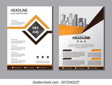 Business abstract vector template. Brochure design, cover modern layout, annual report, poster, flyer in A4 with colorful triangles, geometric shapes for tech, science, market with light background