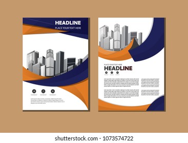 Business abstract vector template. Brochure design, cover modern layout, annual report, poster, flyer in A4 with colorful triangles, geometric shapes for tech, science, market with light background