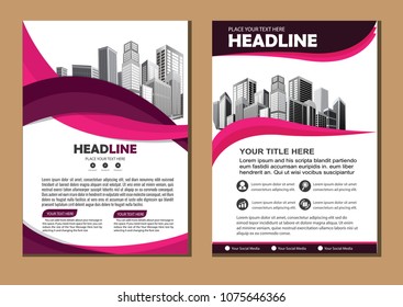 Business abstract vector template. Brochure design, cover modern layout, annual report, poster, flyer in A4 with colorful triangles, geometric shapes for tech, science, market with light background