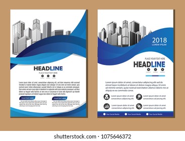 Business abstract vector template. Brochure design, cover modern layout, annual report, poster, flyer in A4 with colorful triangles, geometric shapes for tech, science, market with light background