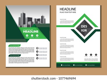 Business abstract vector template. Brochure design, cover modern layout, annual report, poster, flyer in A4 with colorful triangles, geometric shapes for tech, science, market with light background