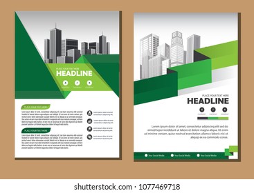 Business abstract vector template. Brochure design, cover modern layout, annual report, poster, flyer in A4 with colorful triangles, geometric shapes for tech, science, market with light background