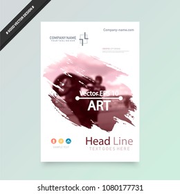 Business abstract vector template. Brochure design, cover modern layout, annual report, poster, flyer in A4 with colourful triangles, geometric shapes for tech, science, market with light background.