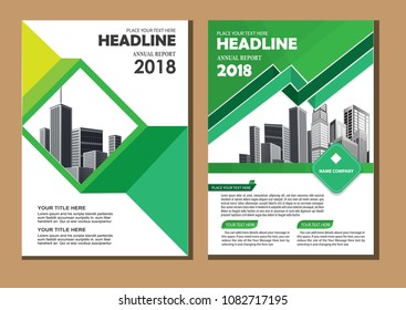Business abstract vector template. Brochure design, cover modern layout, annual report, poster, flyer in A4 with colorful triangles, geometric shapes for tech, science, market with light background