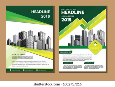 Business abstract vector template. Brochure design, cover modern layout, annual report, poster, flyer in A4 with colorful triangles, geometric shapes for tech, science, market with light background