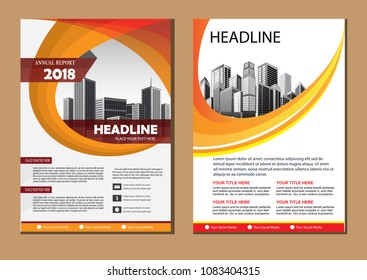 Business abstract vector template. Brochure design, cover modern layout, annual report, poster, flyer in A4 with colorful triangles, geometric shapes for tech, science, market with light background