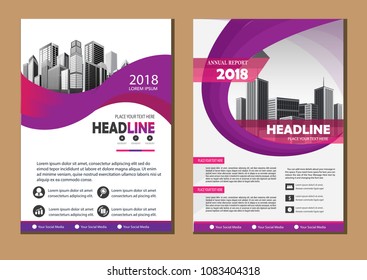 Business abstract vector template. Brochure design, cover modern layout, annual report, poster, flyer in A4 with colorful triangles, geometric shapes for tech, science, market with light background