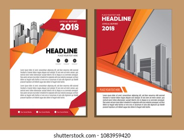 Business abstract vector template. Brochure design, cover modern layout, annual report, poster, flyer in A4 with colorful triangles, geometric shapes for tech, science, market with light background