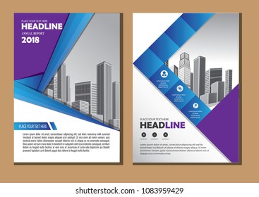 Business abstract vector template. Brochure design, cover modern layout, annual report, poster, flyer in A4 with colorful triangles, geometric shapes for tech, science, market with light background