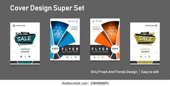 Business abstract vector template. Brochure design, cover modern layout, annual report, poster, flyer in A4 with colourful triangles, geometric shapes for tech, science, market with light background.