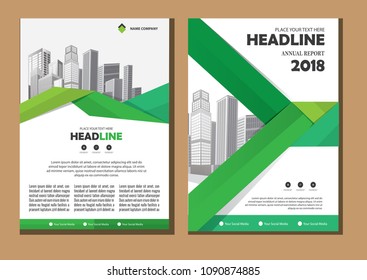 Business abstract vector template. Brochure design, cover modern layout, annual report, poster, flyer in A4 with colorful triangles, geometric shapes for tech, science, market with light background