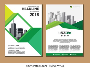 Business abstract vector template. Brochure design, cover modern layout, annual report, poster, flyer in A4 with colorful triangles, geometric shapes for tech, science, market with light background