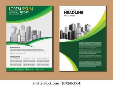 Business abstract vector template. Brochure design, cover modern layout, annual report, poster, flyer in A4 with colorful triangles, geometric shapes for tech, science, market with light background