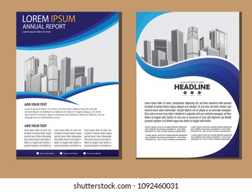 Business abstract vector template. Brochure design, cover modern layout, annual report, poster, flyer in A4 with colorful triangles, geometric shapes for tech, science, market with light background