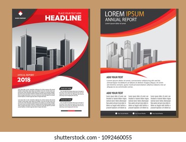 Business abstract vector template. Brochure design, cover modern layout, annual report, poster, flyer in A4 with colorful triangles, geometric shapes for tech, science, market with light background