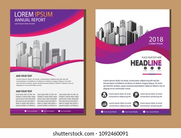 Business abstract vector template. Brochure design, cover modern layout, annual report, poster, flyer in A4 with colorful triangles, geometric shapes for tech, science, market with light background