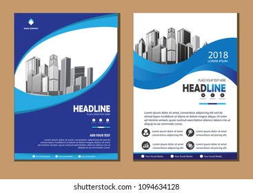 Business abstract vector template. Brochure design, cover modern layout, annual report, poster, flyer in A4 with colorful triangles, geometric shapes for tech, science, market with light background