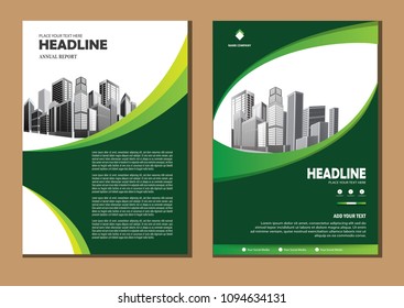 Business abstract vector template. Brochure design, cover modern layout, annual report, poster, flyer in A4 with colorful triangles, geometric shapes for tech, science, market with light background