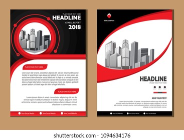 Business abstract vector template. Brochure design, cover modern layout, annual report, poster, flyer in A4 with colorful triangles, geometric shapes for tech, science, market with light background
