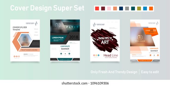 Business abstract vector template. Brochure design, cover modern layout, annual report, poster, flyer in A4 with colourful triangles, geometric shapes for tech, science, market with light background.