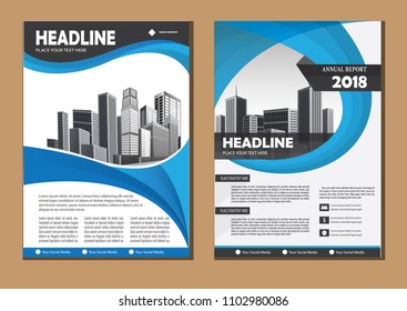 Business abstract vector template. Brochure design, cover modern layout, annual report, poster, flyer in A4 with colorful triangles, geometric shapes for tech, science, market with light background