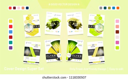 Business abstract vector template. Brochure design, cover modern layout, annual report, poster, flyer in A4 with colourful triangles, geometric shapes for tech, science, market with light background.