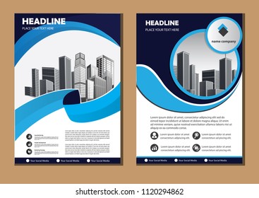 Business abstract vector template. Brochure design, cover modern layout, annual report, poster, flyer in A4 with colorful triangles, geometric shapes for tech, science, market with light background