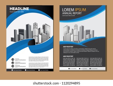 Business abstract vector template. Brochure design, cover modern layout, annual report, poster, flyer in A4 with colorful triangles, geometric shapes for tech, science, market with light background