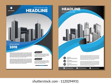 Business abstract vector template. Brochure design, cover modern layout, annual report, poster, flyer in A4 with colorful triangles, geometric shapes for tech, science, market with light background