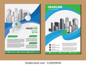 Business abstract vector template. Brochure design, cover modern layout, annual report, poster, flyer in A4 with colorful triangles, geometric shapes for tech, science, market with light background