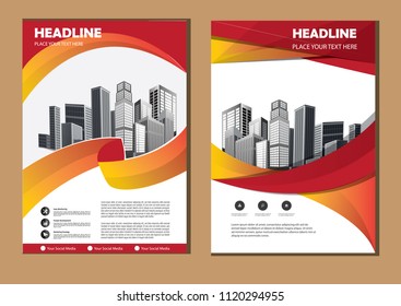 Business abstract vector template. Brochure design, cover modern layout, annual report, poster, flyer in A4 with colorful triangles, geometric shapes for tech, science, market with light background