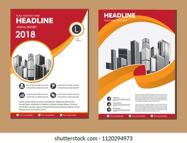 Business abstract vector template. Brochure design, cover modern layout, annual report, poster, flyer in A4 with colorful triangles, geometric shapes for tech, science, market with light background