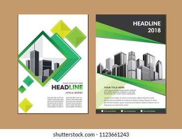 Business abstract vector template. Brochure design, cover modern layout, annual report, poster, flyer in A4 with colorful triangles, geometric shapes for tech, science, market with light background