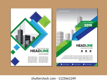 Business abstract vector template. Brochure design, cover modern layout, annual report, poster, flyer in A4 with colorful triangles, geometric shapes for tech, science, market with light background