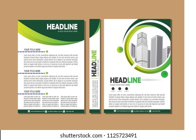 Business abstract vector template. Brochure design, cover modern layout, annual report, poster, flyer in A4 with colorful triangles, geometric shapes for tech, science, market with light background